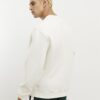 Beige sweatshirt med normal passform
