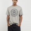 Beige T-shirt med normal passform 8