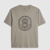 Beige T-shirt med normal passform 8