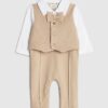 Beige västset för pojkar