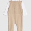 Beige västset för pojkar