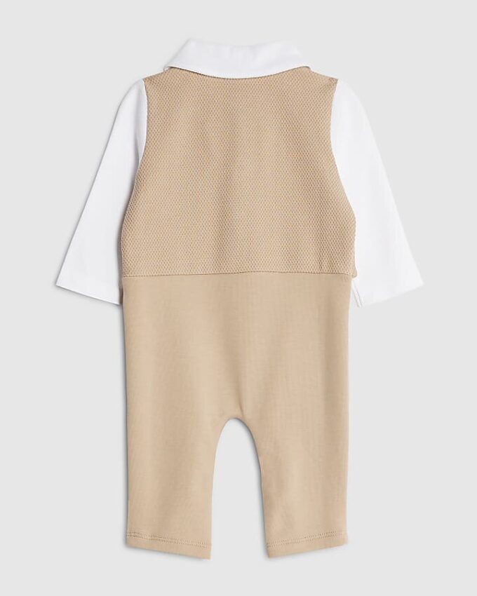 Beige västset för pojkar