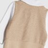 Beige västset för pojkar