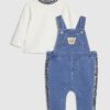 Blå bear-overall för babypojkar