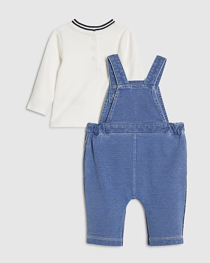Blå bear-overall för babypojkar