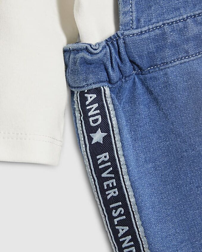 Blå bear-overall för babypojkar