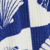 Blå bikiniunderdel med texturerat skalprint