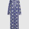 Blå Cornelli Crochet Maxi Beach Dress