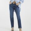 Blå denim Sculpt Mom Jeans