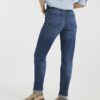 Blå denim Sculpt Mom Jeans