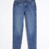 Blå denim Sculpt Mom Jeans
