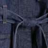 Blå denimjacka med bälte