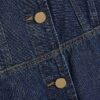 Blå denimklänning med långa ärmar