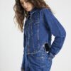 Blå denimkorsettjacka
