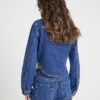 Blå denimkorsettjacka