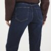 Blå högmidjade slim fit-jeans Blå högmidjade slim fit-jeans