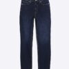 Blå högmidjade slim fit-jeans Blå högmidjade slim fit-jeans