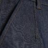 Blå jeans med avsmalnande passform