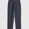 Blå jeans med avsmalnande passform