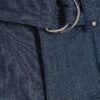 Blå jeans med hög midja och avslappnad flare-söm Blå jeans med hög midja och avslappnad flare-söm