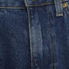 Blå jeans med hög midja och raka ben Blå jeans med hög midja och raka ben