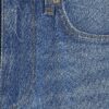 Blå jeans med hög midja och raka ben