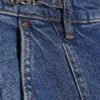Blå jeans med hög midja och vida ben