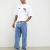 Blå jeans med lös passform