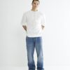 Blå jeans med lös passform