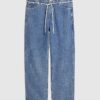 Blå jeans med lös passform