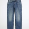 Blå jeans med lös passform