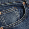 Blå jeans med medelhög midja och bootcut