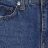 Blå jeans med medelhög midja och sömmar