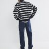 Blå jeans med raka ben Blå jeans med raka ben