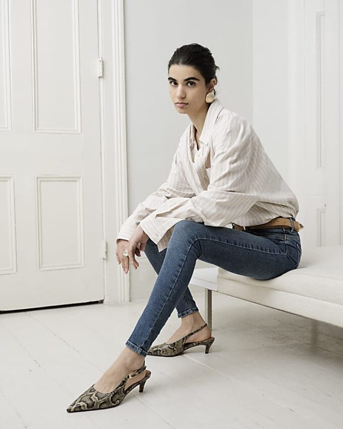 Blå Molly Bum Sculpt Skinny Jeans med medelhöjd