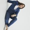 Blå Molly Bum Sculpt Skinny Jeans med medelhöjd