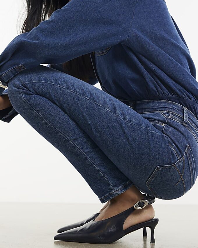 Blå Molly Sculpt Skinny Jeans Blå Molly Sculpt Skinny Jeans