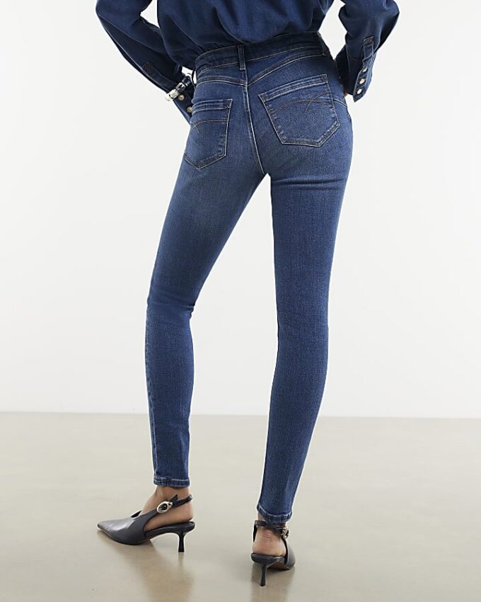 Blå Molly Sculpt Skinny Jeans Blå Molly Sculpt Skinny Jeans