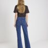 Blå Monogram Relaxed Flare Jeans