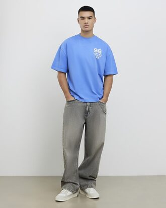 Blå Nagoya 96 T-shirt i oversized-passform
