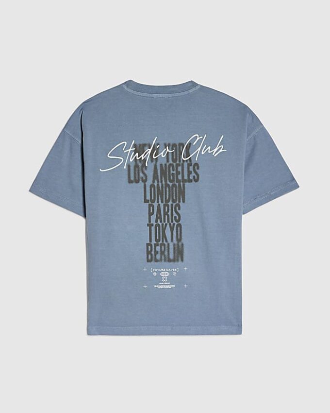 Blå Ombre Studio T-shirt för pojkar