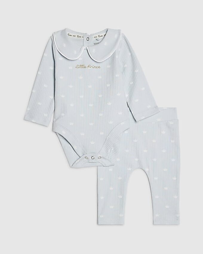 Blå outfit för pojkar med motiv av Den lille prinsen