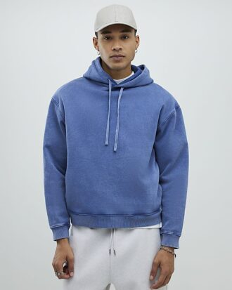 bl oversized hoodie med japansk orm 2 330x413 - Bl&aring; oversized hoodie med japansk orm