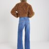 Blå Palazzo-jeans med hög midja och framfickor Blå Palazzo-jeans med hög midja och framfickor
