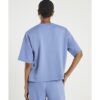 Blå Premium kortärmad Boxy Fit T-shirt