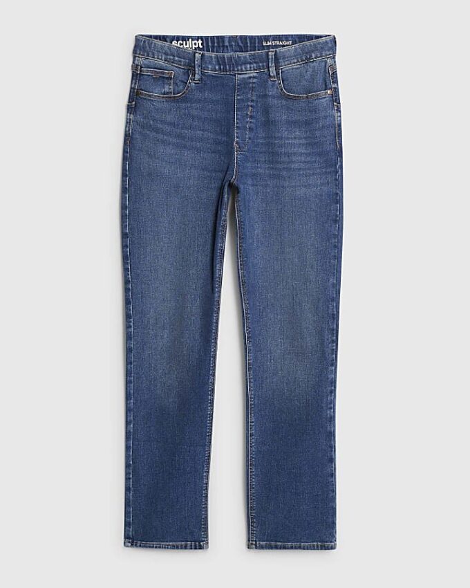 Blå Pull-On Sculpt Slim Jeans Blå Pull-On Sculpt Slim Jeans