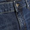 Blå raka tvättade jeans Blå raka tvättade jeans