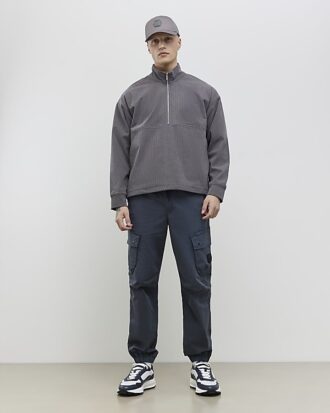 Blå Regular Fit Cargo Trousers