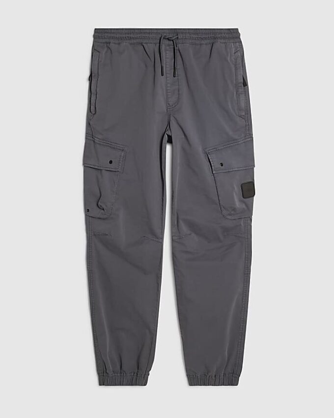 Blå Regular Fit Cargo Trousers