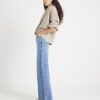 Blå Relaxed Straight Jeans